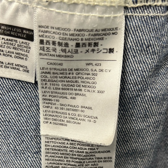 Levi Strauss Classic Denim Button Up Jean Trucker Jacket Size XXL - Picture 6 of 9